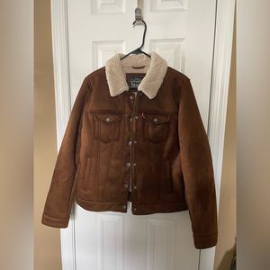 Levi’s Faux Suede Shearling Jacket
